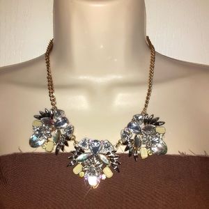 NY Gold Tone Statement Necklace